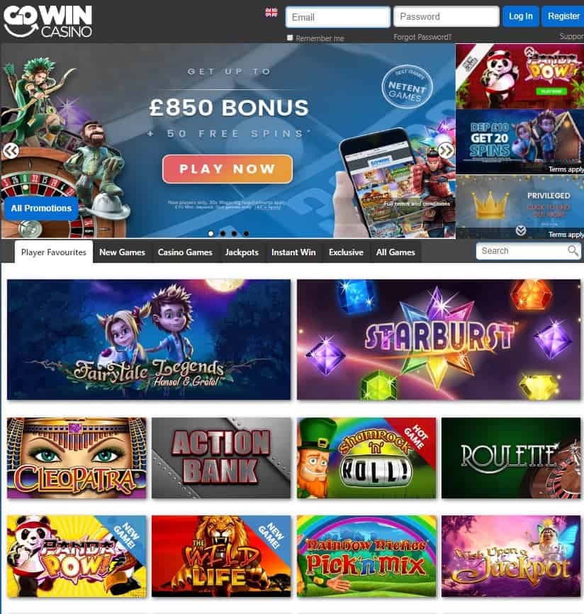 GoWin Casino Free Spins Gratis