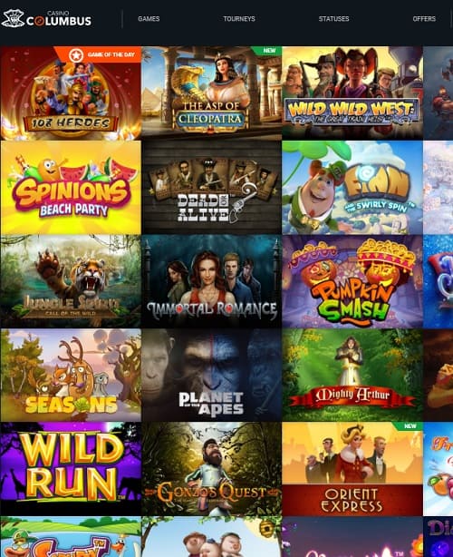 Columbus Casino Online & Mobile Free Spins