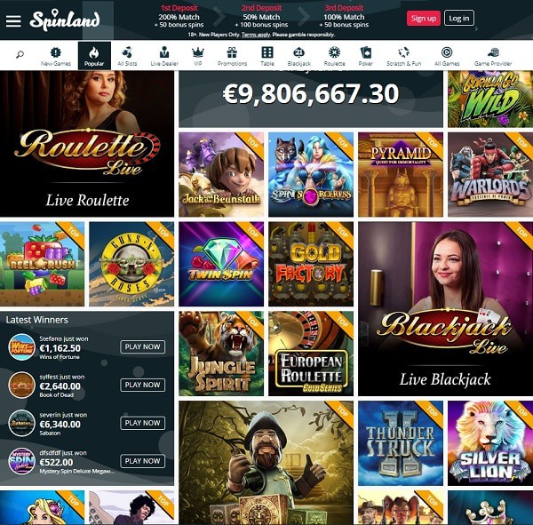 Spinland Casino Full Review 