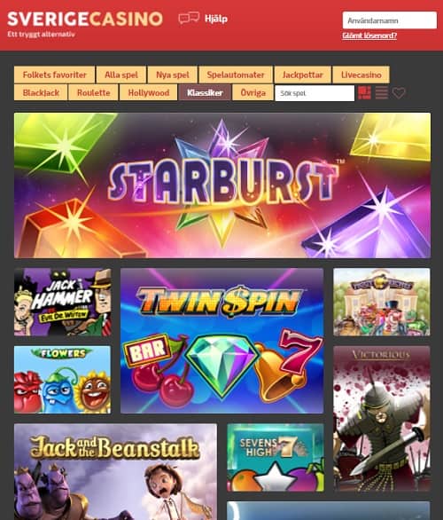 Sverige Casino Games 