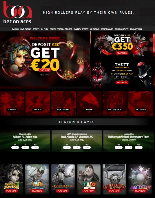 Bet On Aces Casino free spins