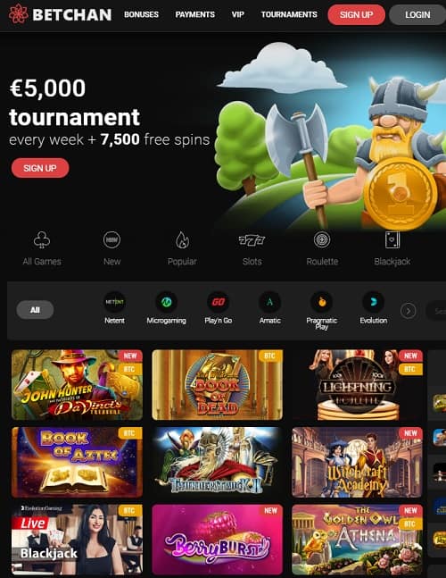 Betchan gratis spins bonus games