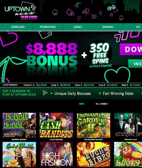 Uptown Aces Casino Review