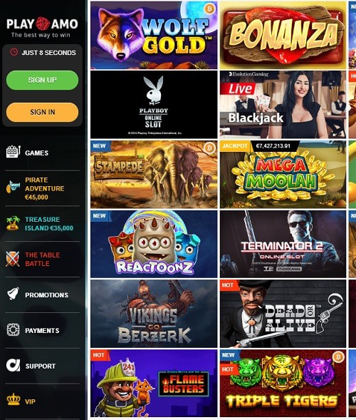 Playamo Casino free bonus