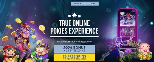 True Blue Casino free bonus no deposit required