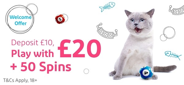 50 GBP free bonus and 50 extra spins!