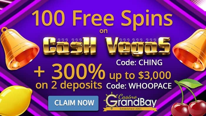 100 free spins on Cash Vegas