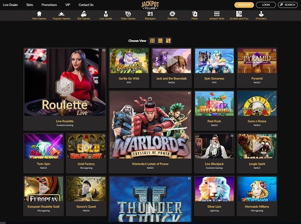 Jackpot Village Online Casino Free Bonus