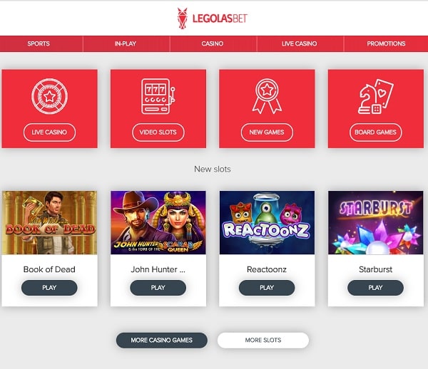 Legolasbet casino review