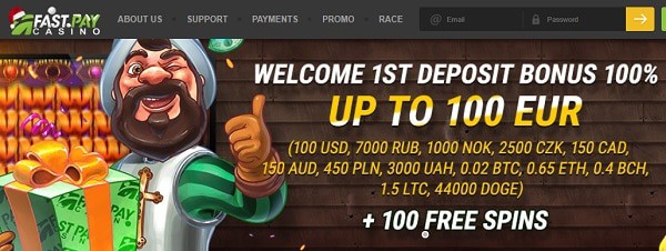 100% bonus up to 100 EUR