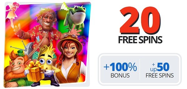 Play 20 free spins now!