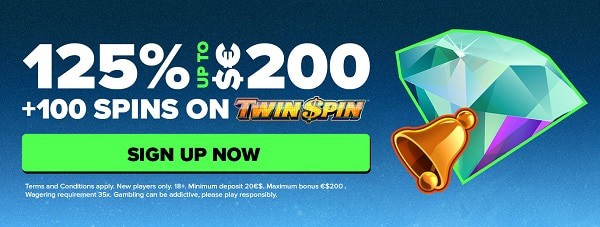 Next 125% exclusive promotion and 100 free spins on NetEnt games