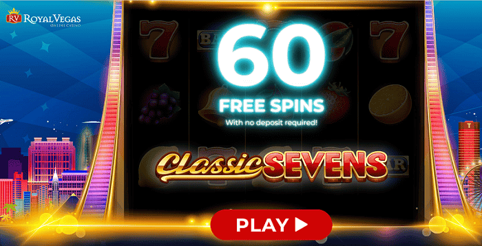 60 FS on Classic Sevens - no deposit bonus