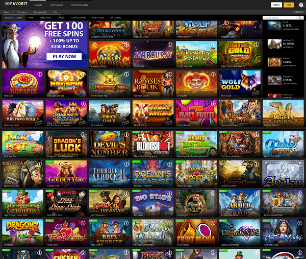 Mr. Favorit Online Casino Review 