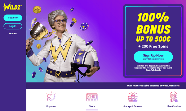 Wildz.com Online Casino Games 