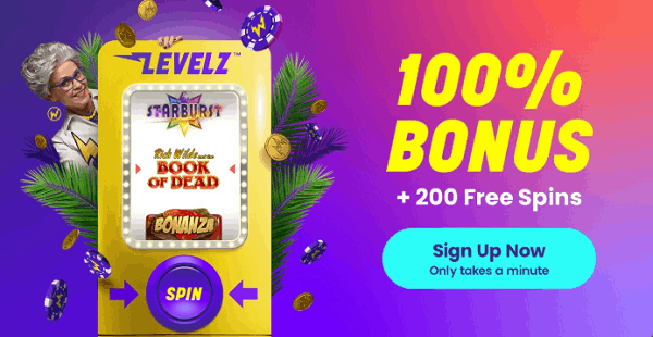 100% welcome bonus and free spins