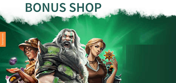 DozenSpins.com Bonus Shop and Tournaments