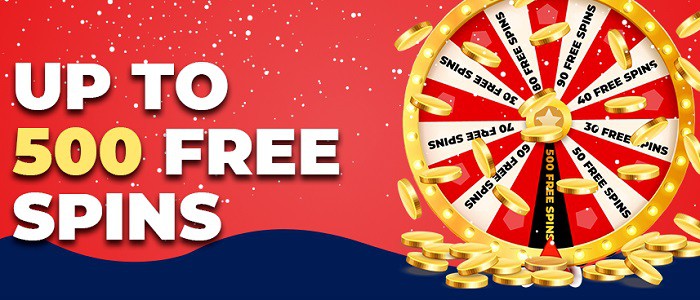 500 free spins in Bonus Wheel 