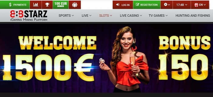 1500 eur welcome bonus + 150 free spins in deposits 