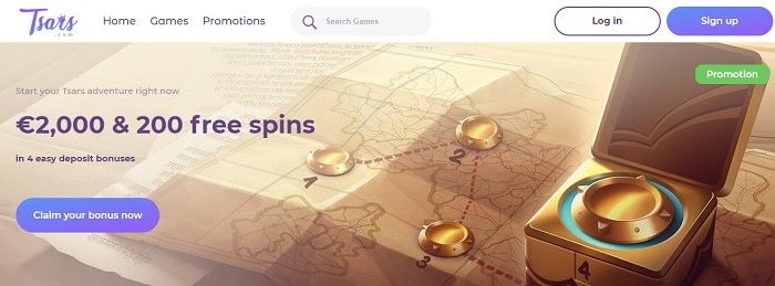 2000 EUR & 200 Free Spins