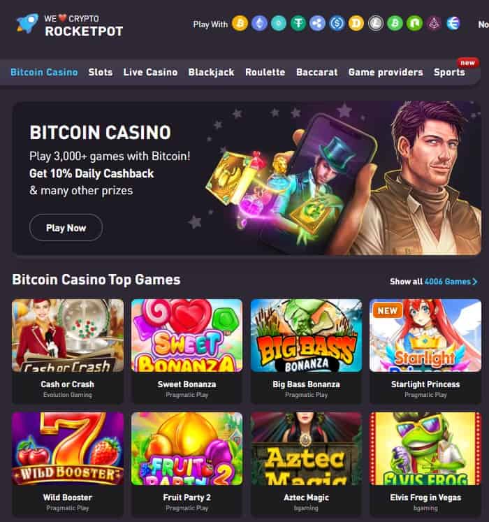 Rocketpot free spins no deposit 