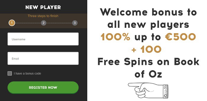 Book of Oz free spins