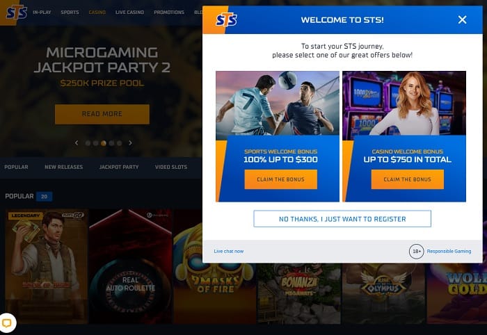 Play STS Casino Games! 