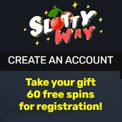 SlottyWay Casino 60 FS banner