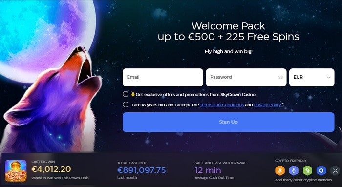 sky casino online