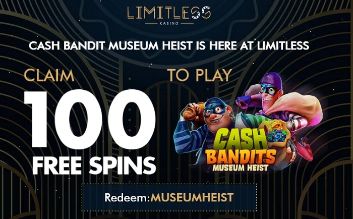 Collect Free Spins with code: MUSEUMHEIST