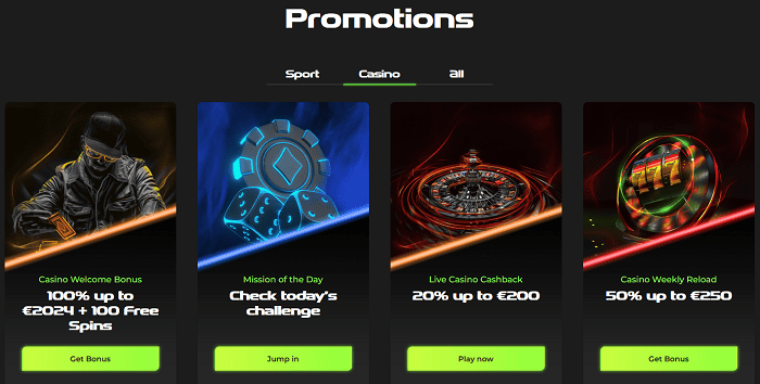 Promotions - Casino and Sports 